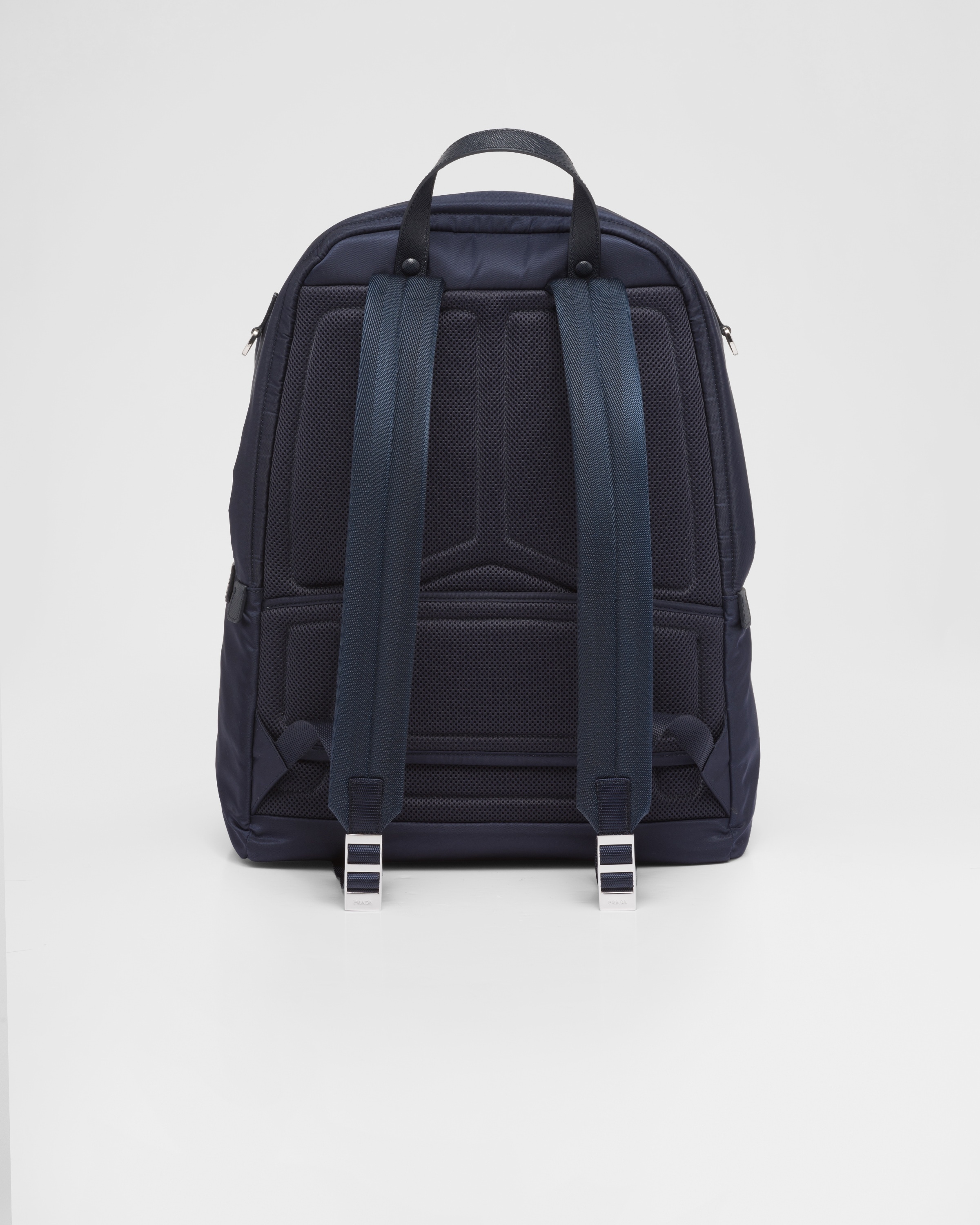 Re-Nylon and Saffiano leather backpack - 4
