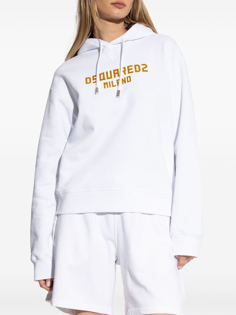 logo-print hoodie - 3