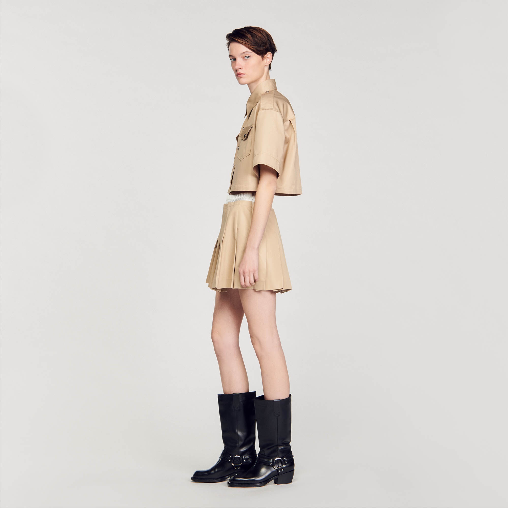 OFFICER'S CROPPED SHIRT - 7