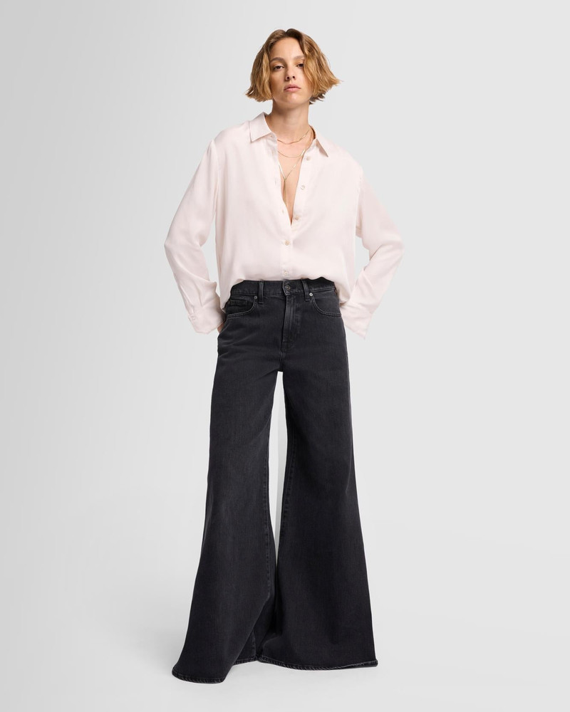 7 For All Mankind Cupro Shirt in Milk outlook