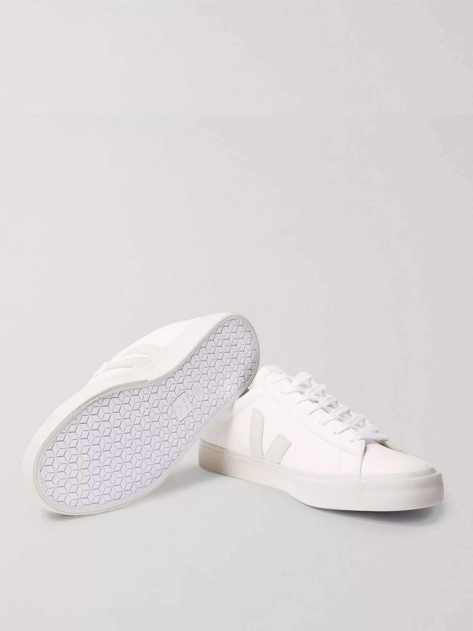 Campo Suede-Trimmed Leather Sneakers - 7