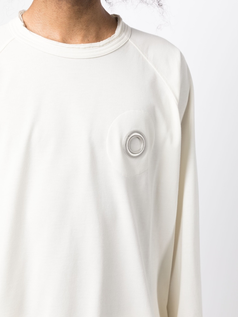 eyelet long-sleeved T-shirt - 5