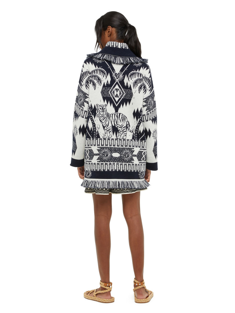 Wood Block Ibrid Jacquard Cardigan 8