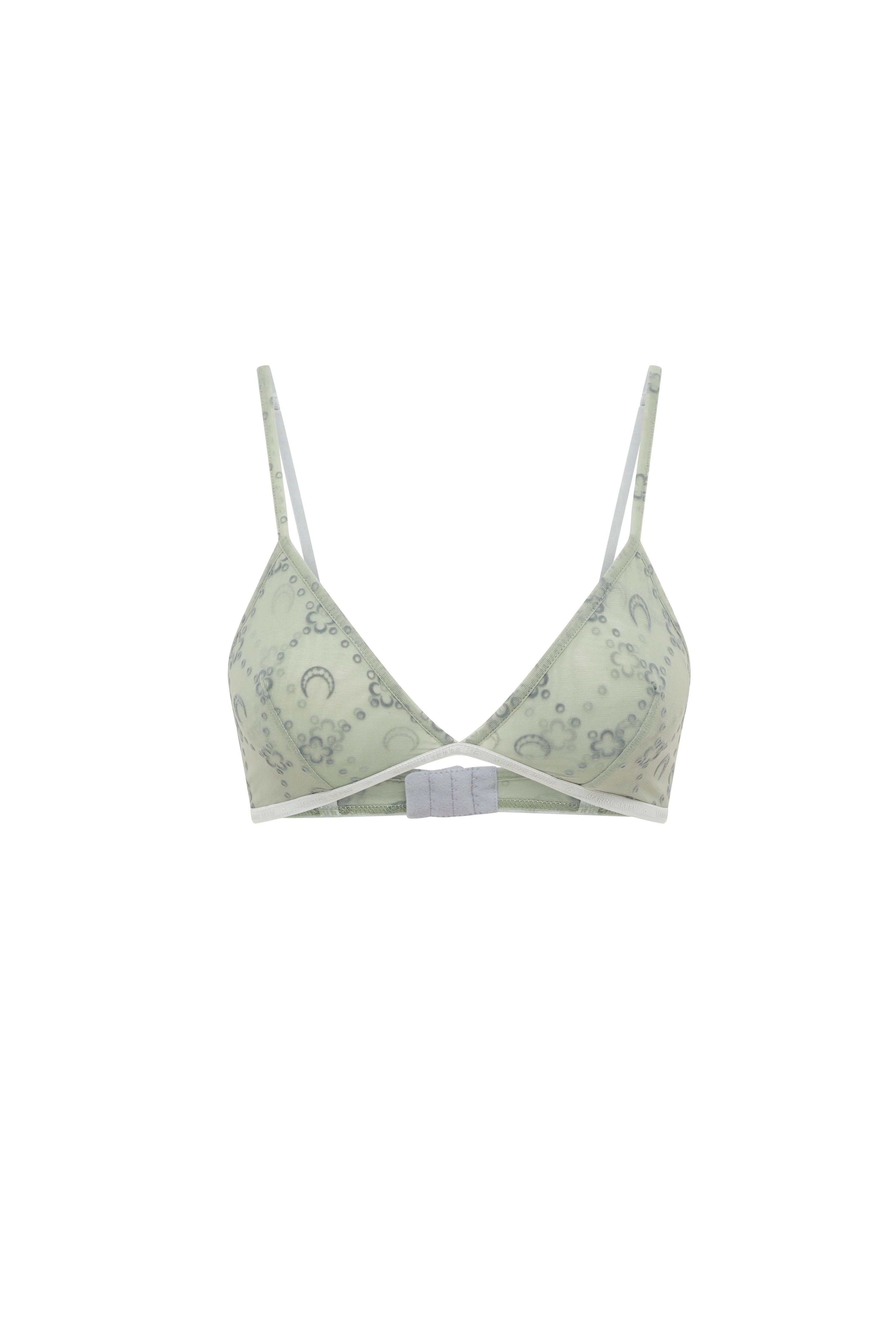 MOONOGRAM MESH FLOCK BRA - 1