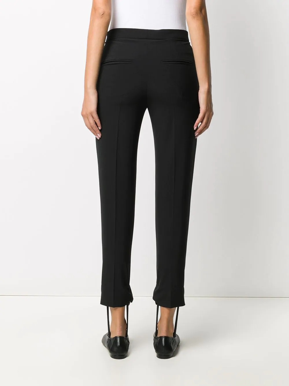 stirrup-hem tuxedo trousers  - 4