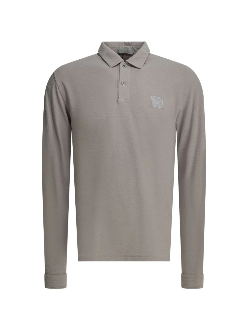 logo-patch long-sleeve polo shirt - 1