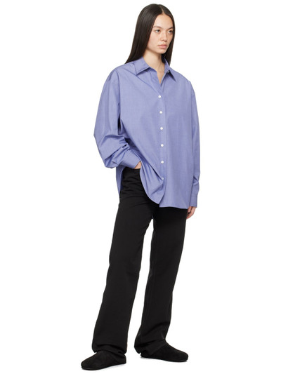 The Row Blue Attica Shirt outlook