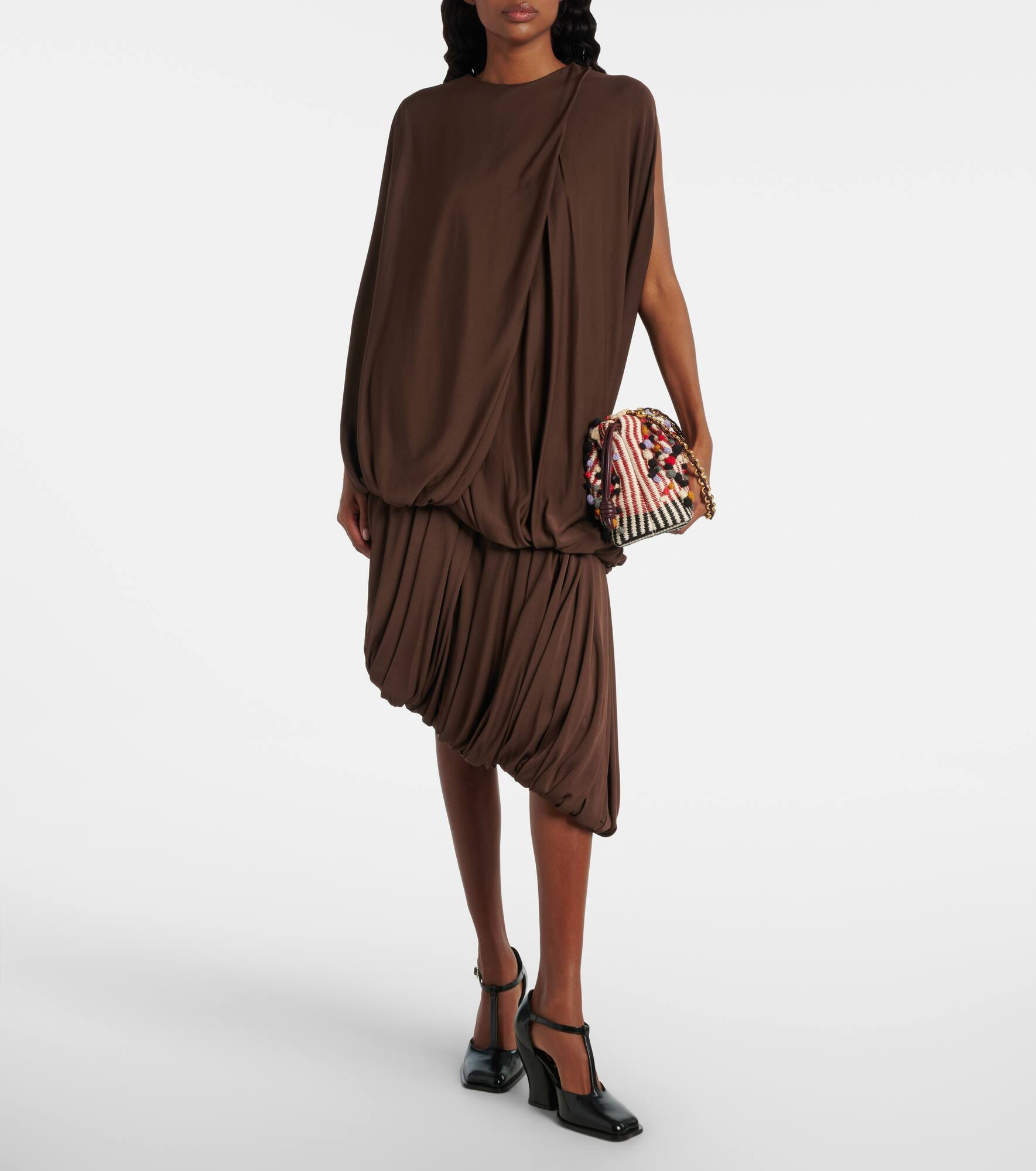 Draped midi skirt - 2