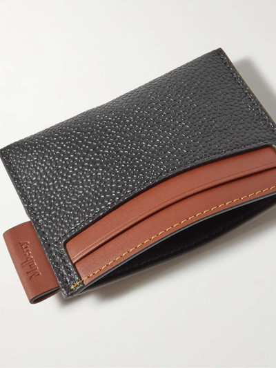 Mulberry Leather-Trimmed Eco Scotchgrain Cardholder outlook