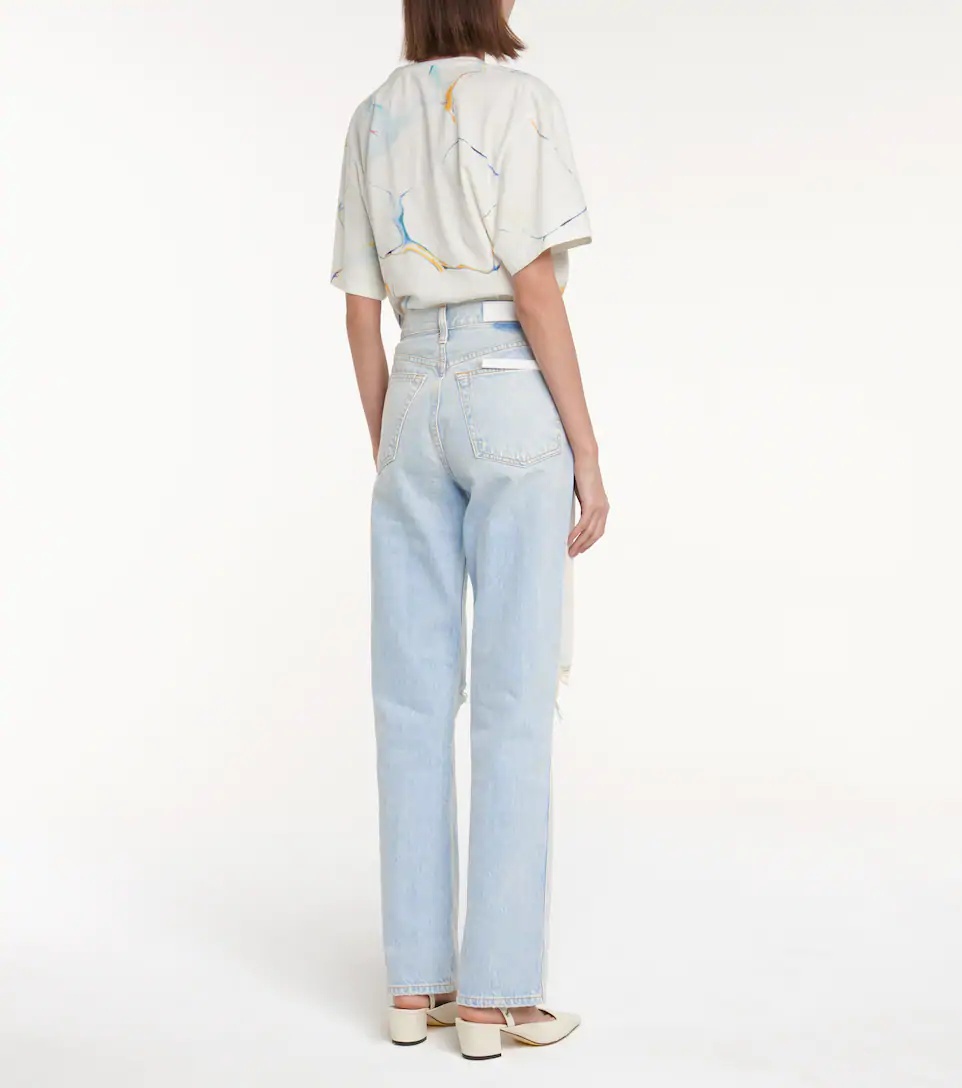Loose high-rise straight jeans - 3