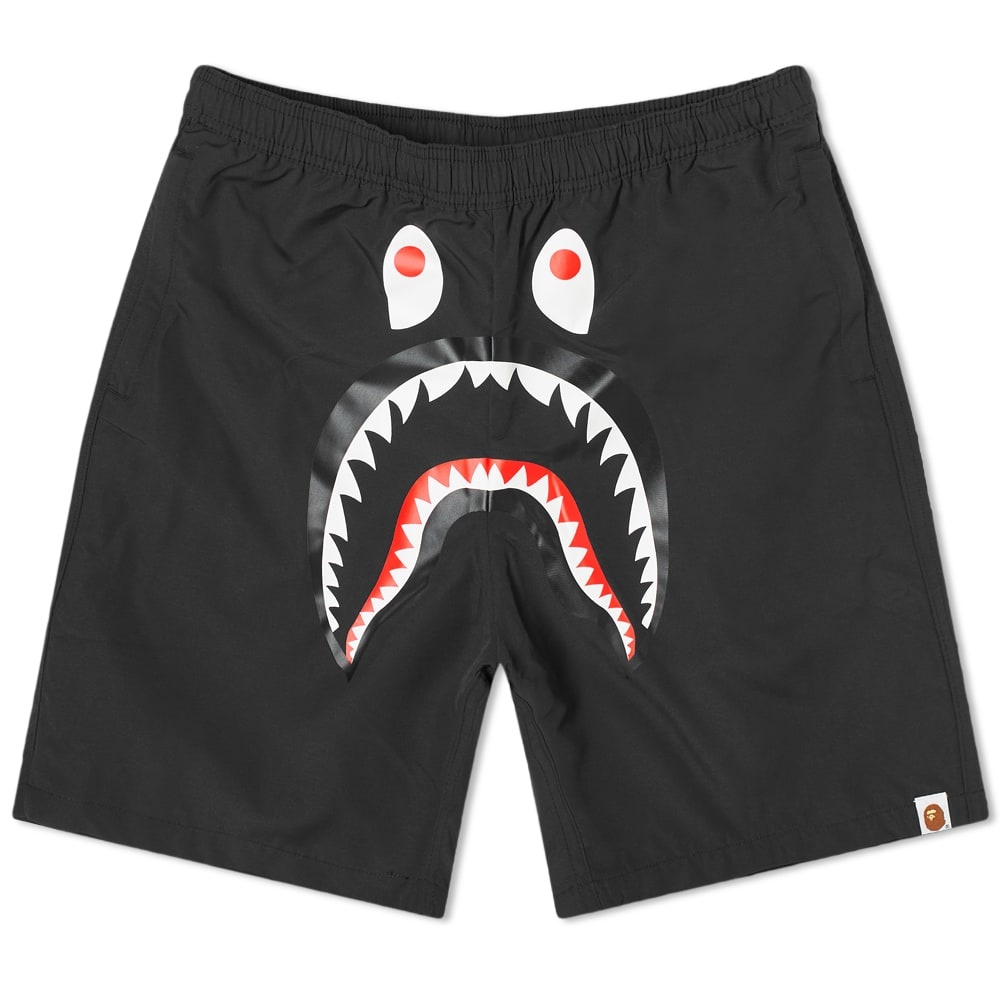 A Bathing Ape Space Camo Shark Reversible Short - 1