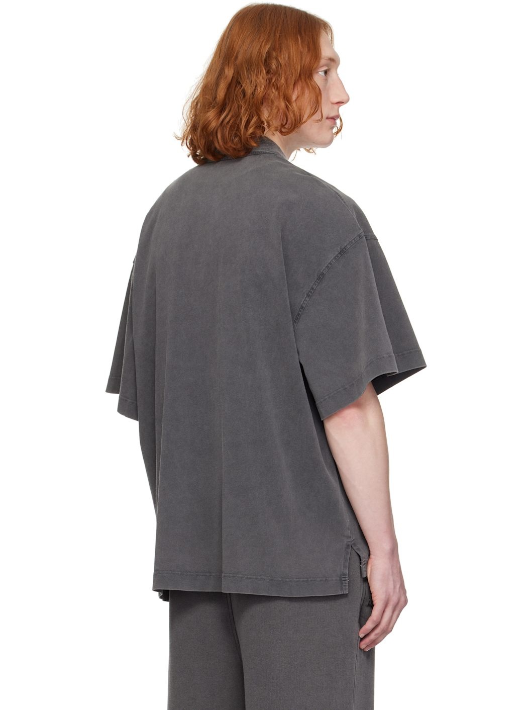 Gray Short-Sleeve Polo - 3