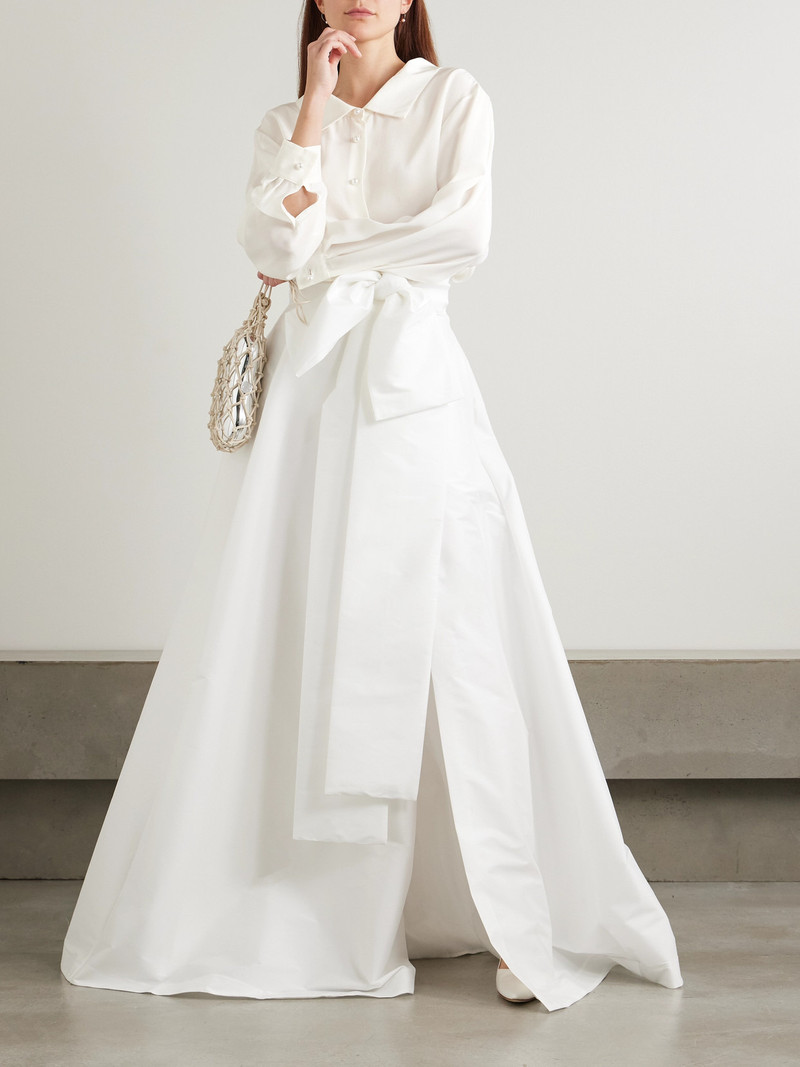 BERNADETTE Guido Embellished Silk Shirt outlook