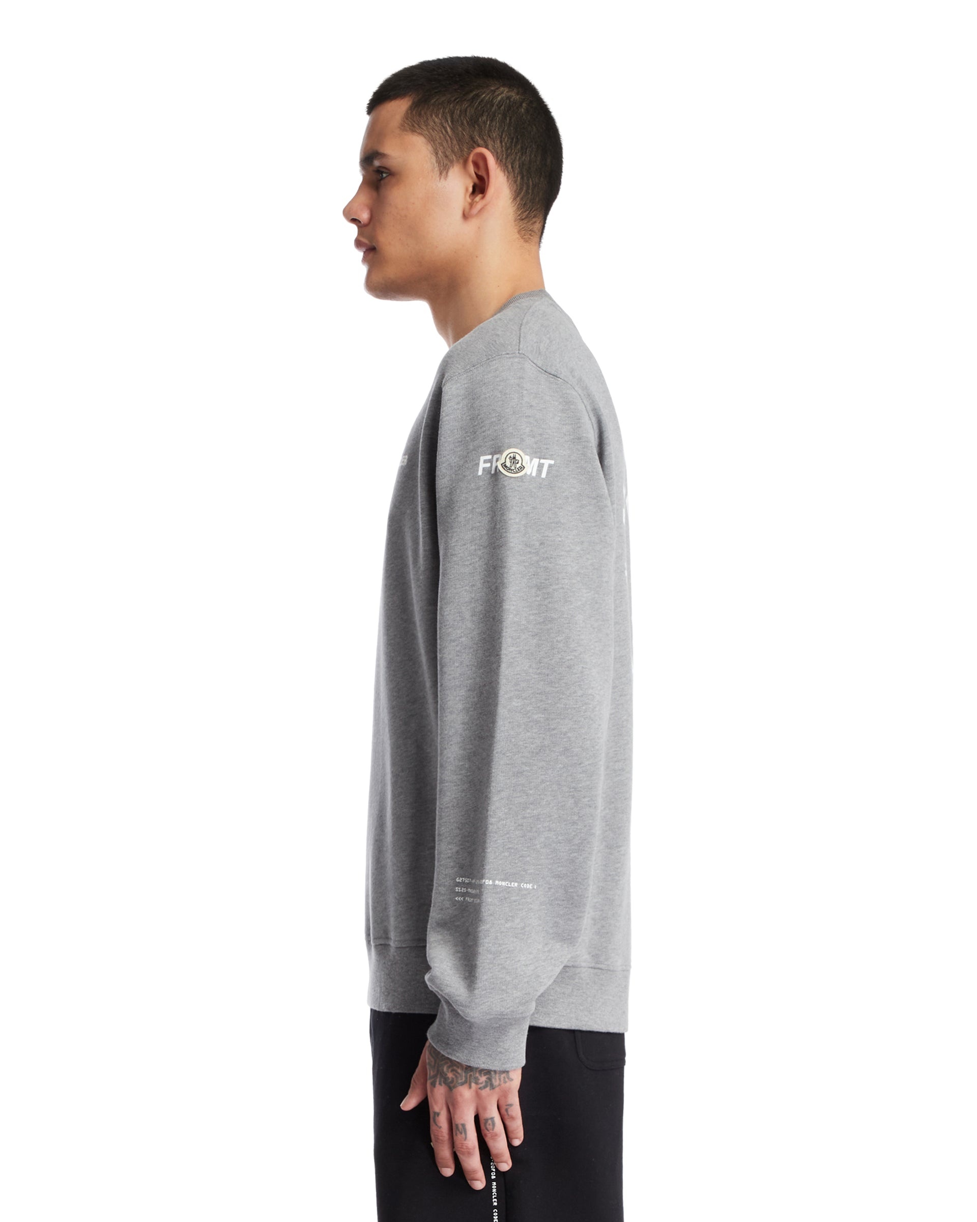 Moncler Genius x FRGMT Gray Crewneck Sweatshirt - 5