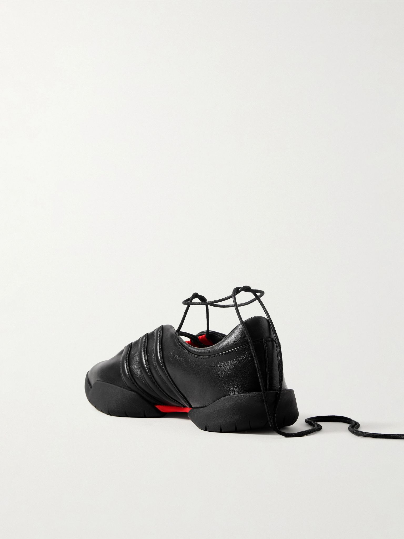+ Y-3 Regu leather sneakers Black - 3