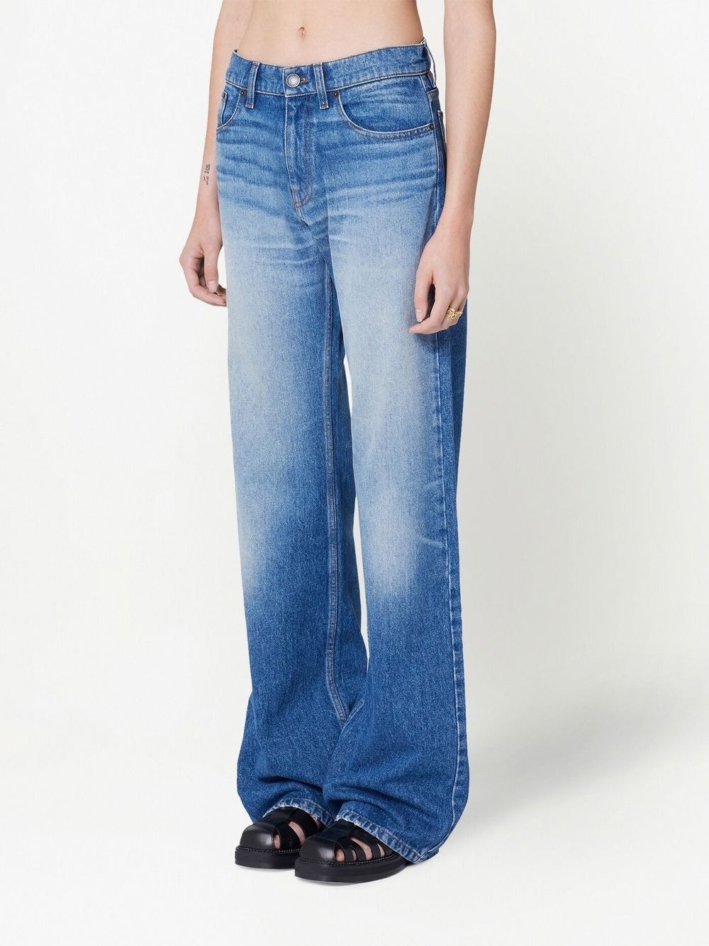 mid-rise boyfriend fit jeans - 3