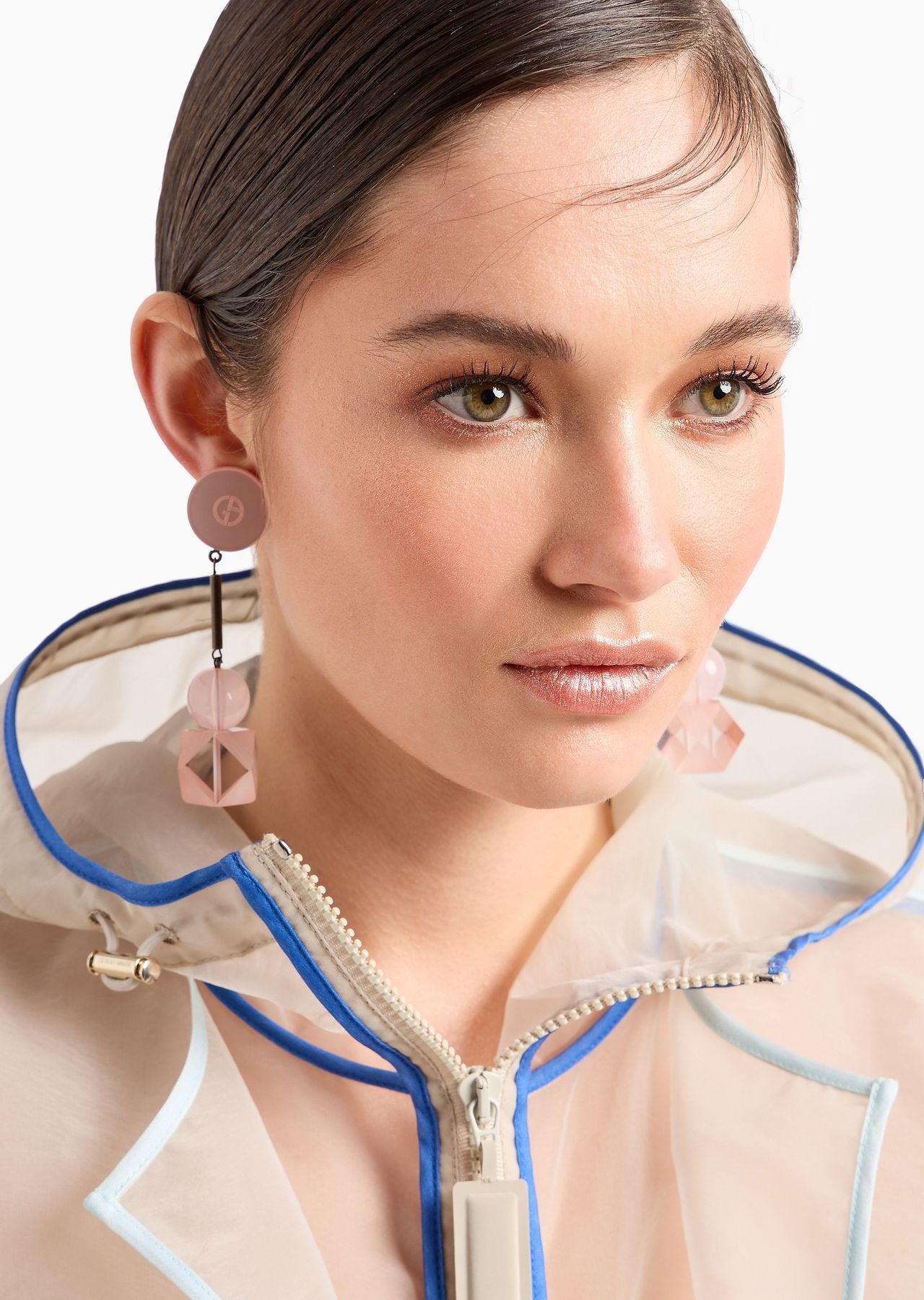 Resin clip-on pedant earrings - 3