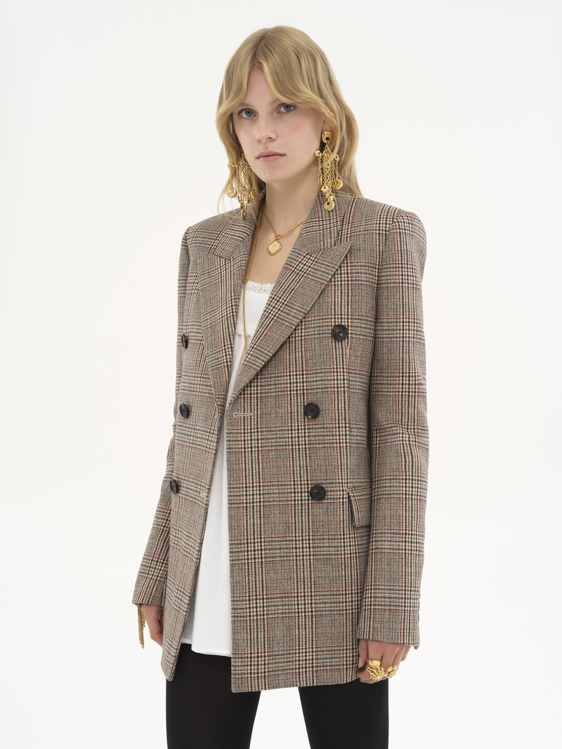 TAILORED JACKET IN PRINCE OF WALES WOOL 4