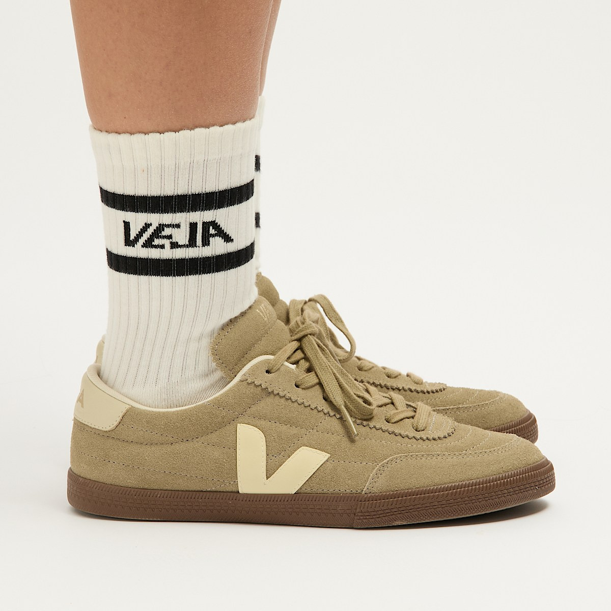 ICONIC SOCKS COTTON WHITE BLACK - 4