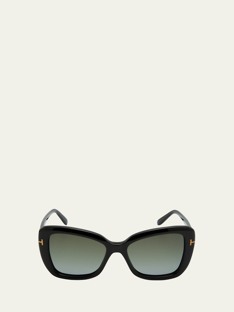 Maeve Havana Acetate Butterfly Sunglasses 1