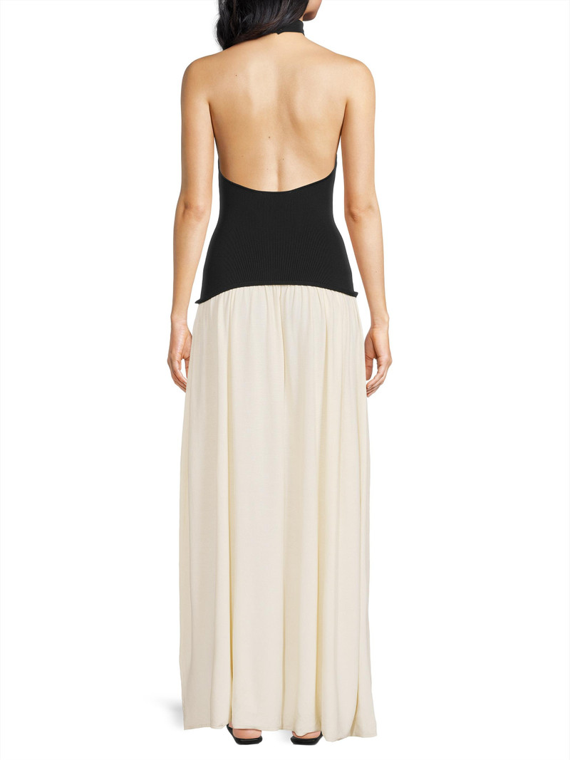 Women's Soglio Halter Dress - Ecru Noir 5