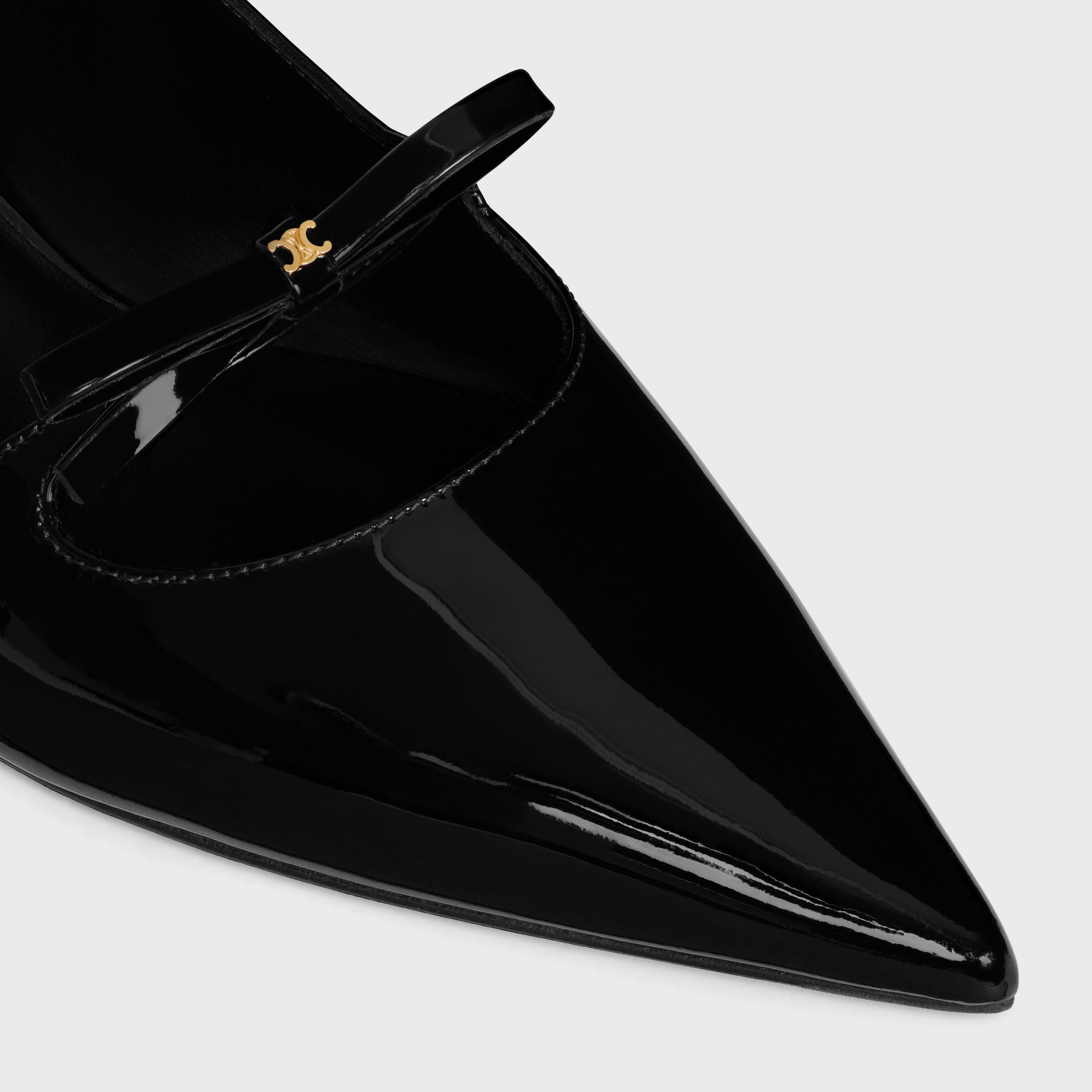 CELINE SUZY POINTY TOE BALLERINA IN PATENT CALFSKIN - 4