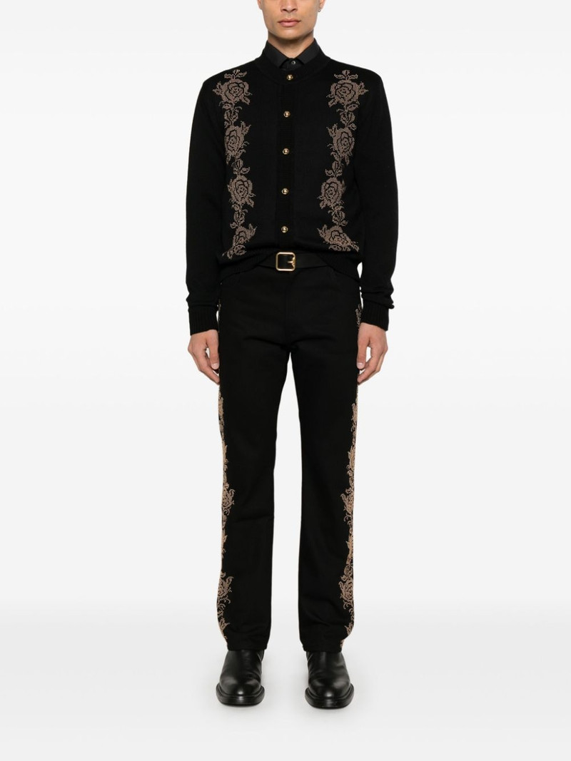 ERNEST W. BAKER stud-detailing jeans outlook