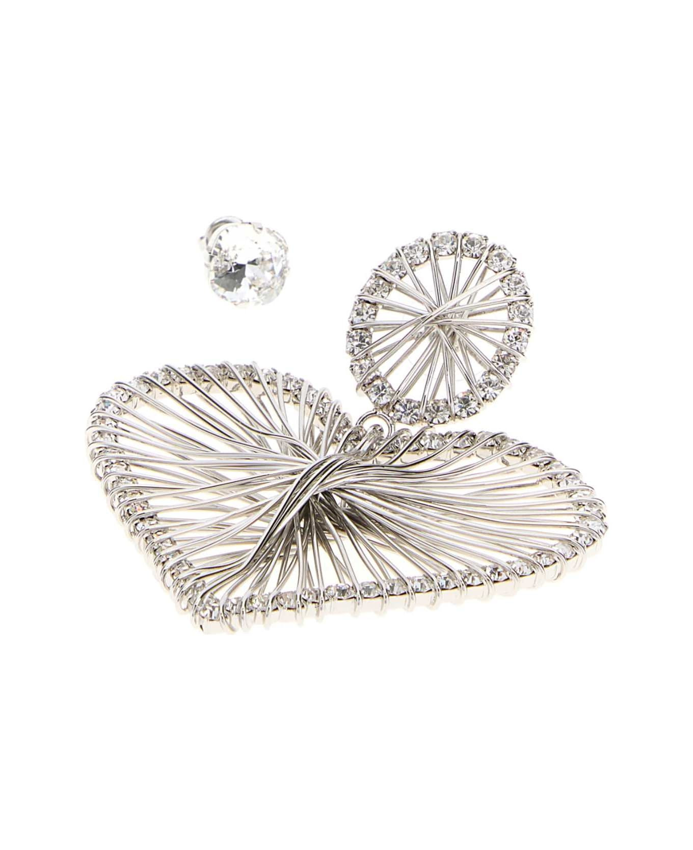 Silver Metal Earrings - 2