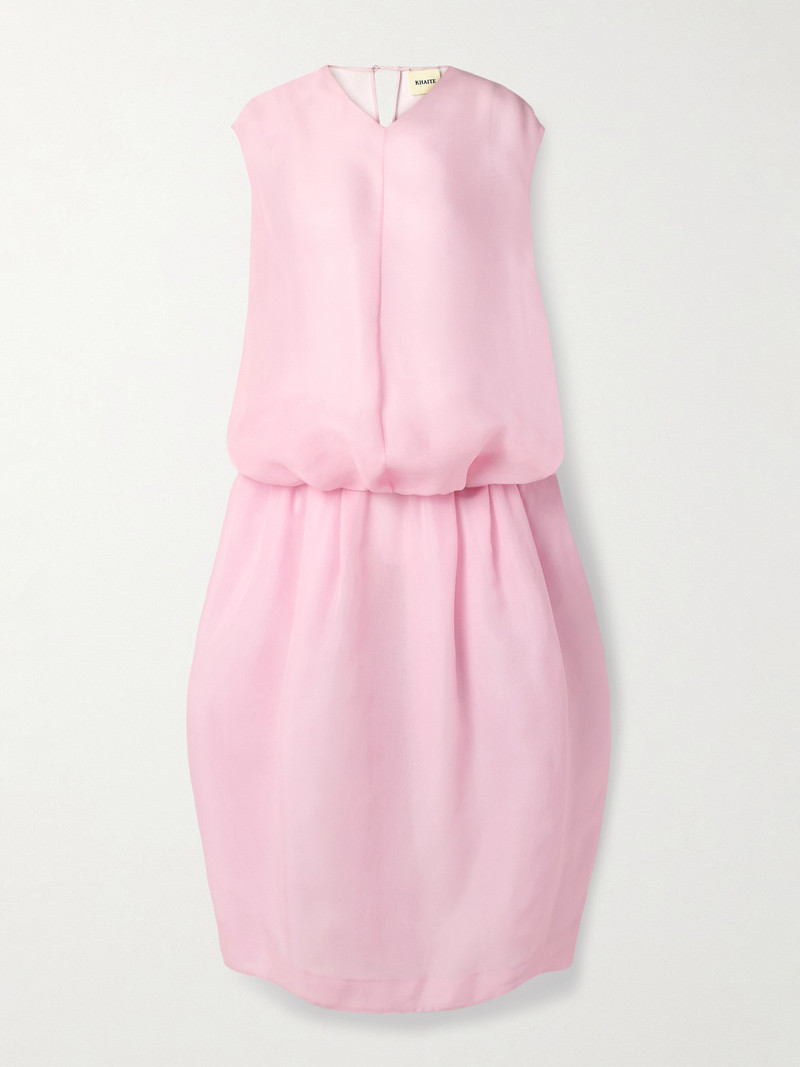 Noah Gathered Silk-organza Midi Dress 1