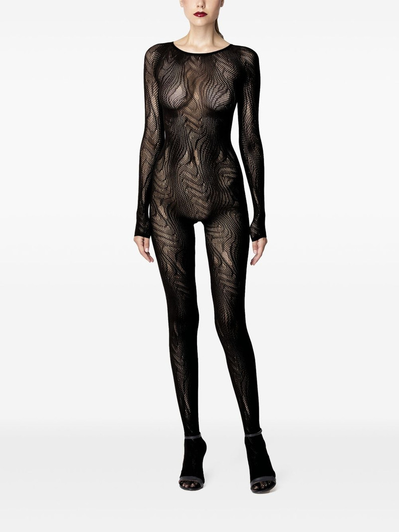 Wolford Snake Net catsuit outlook