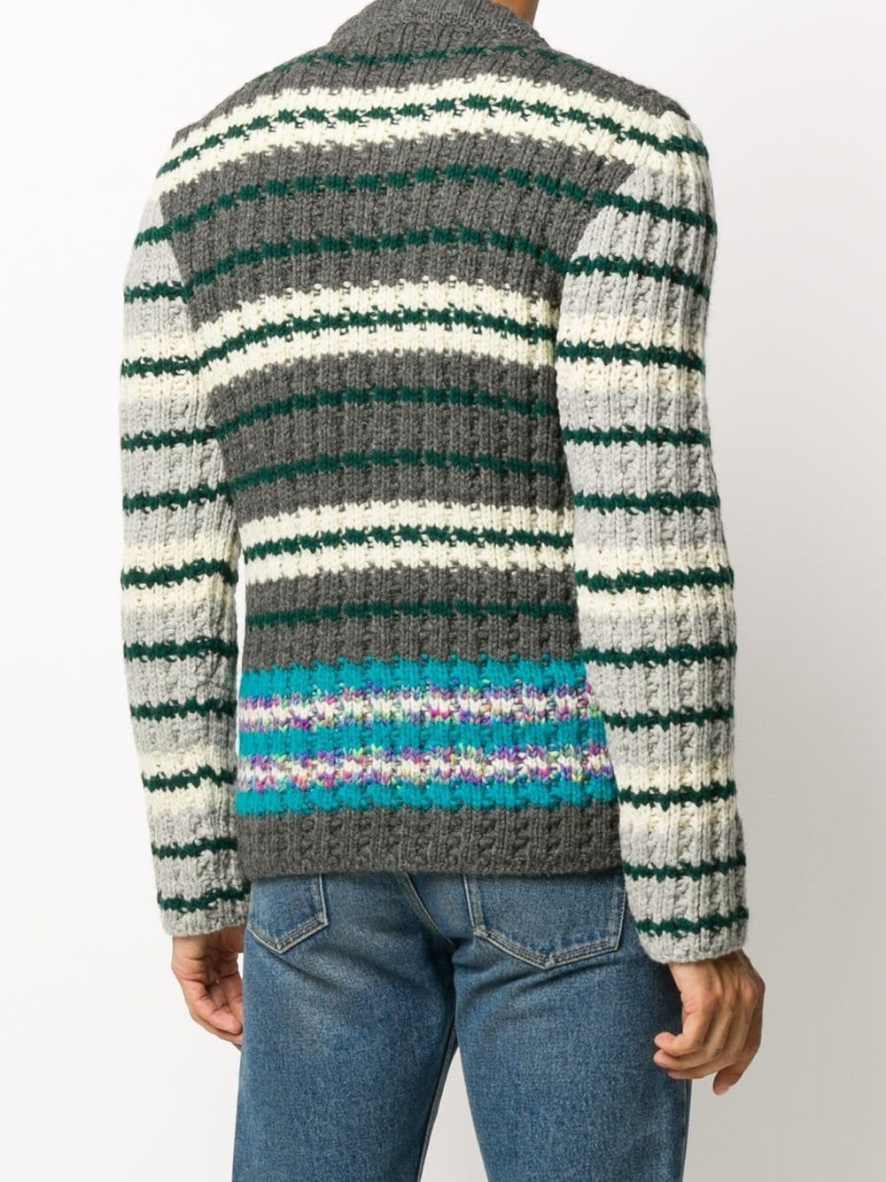 Hand horizontal-stripe jumper - 4