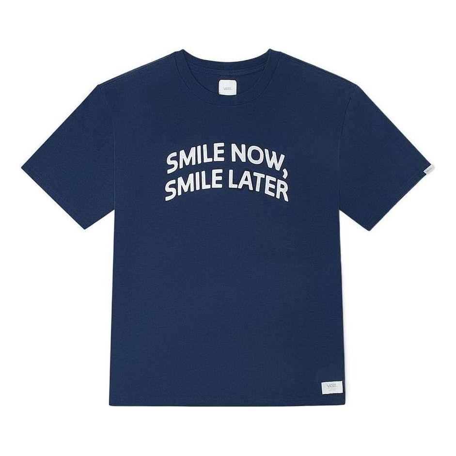 Vans Just Smile T-Shirt 'Navy' VN0A7PJSLKZ - 1