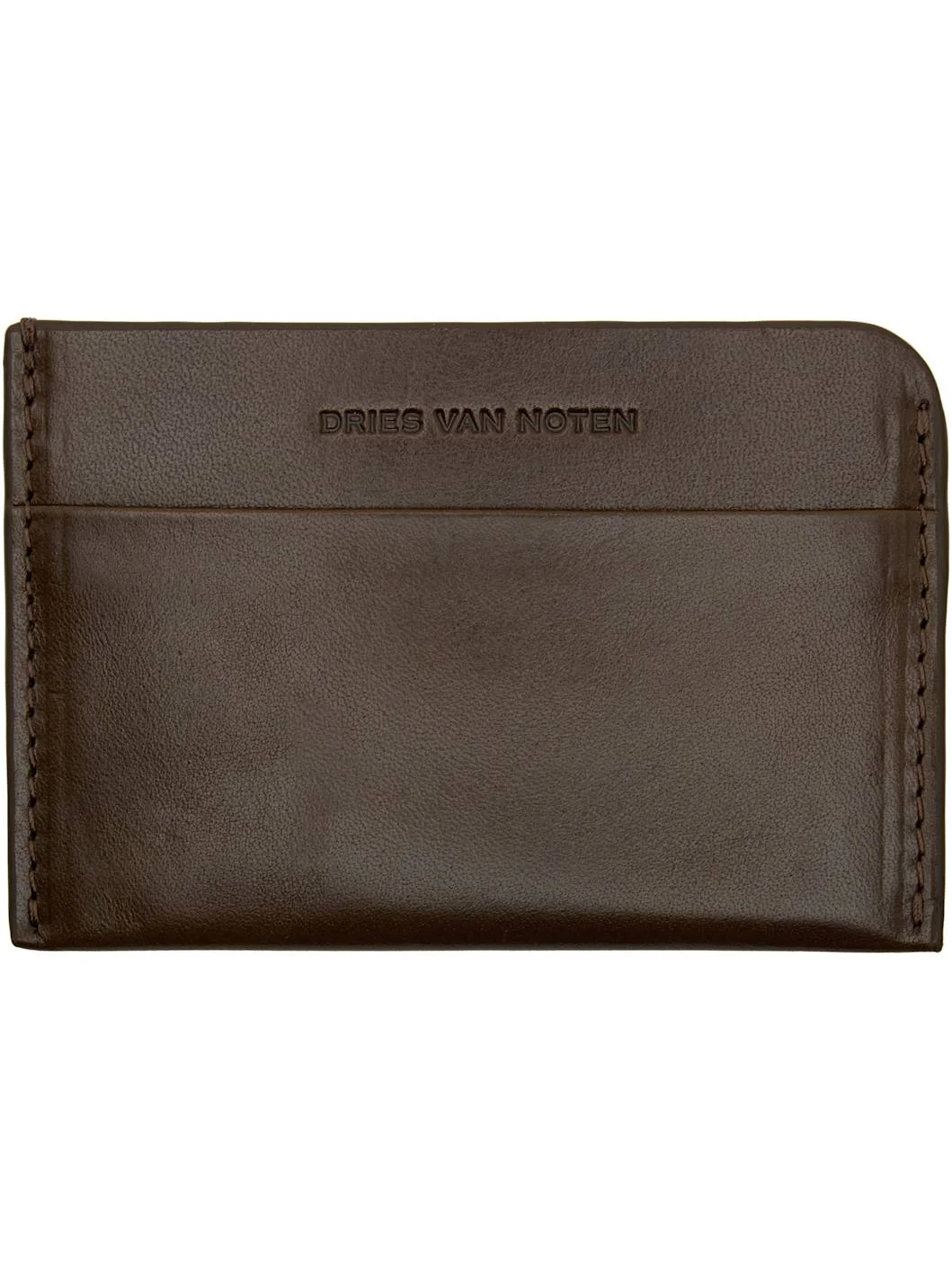 Khaki Leather Card Holder - 1