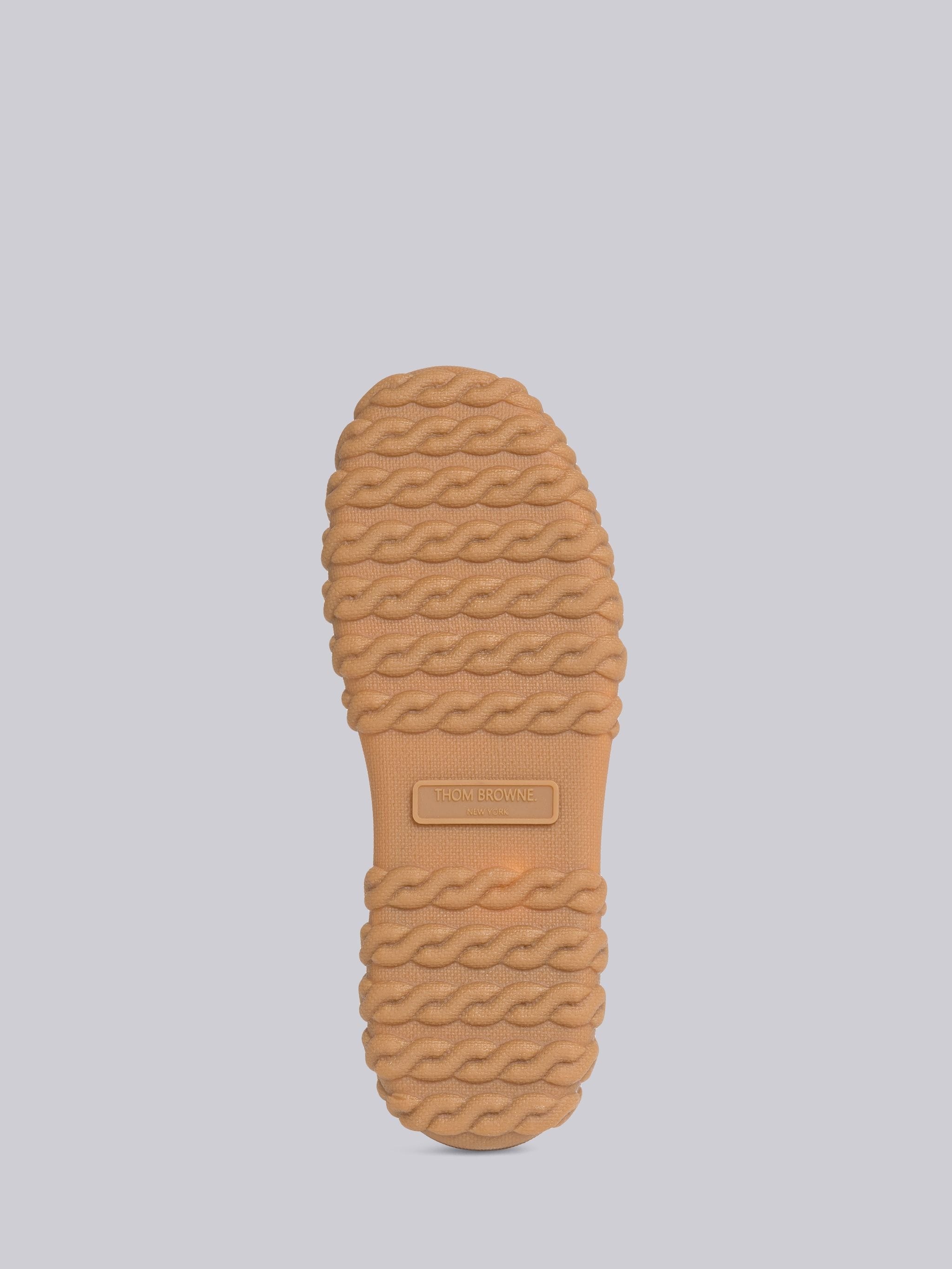 Cable Knit Sole Mid Top Court Sneaker - 5
