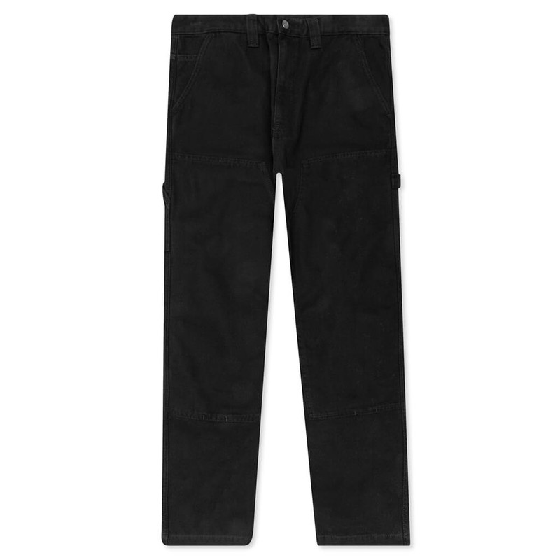 STUSSY CANVAS WORK PANT - BLACK - 1