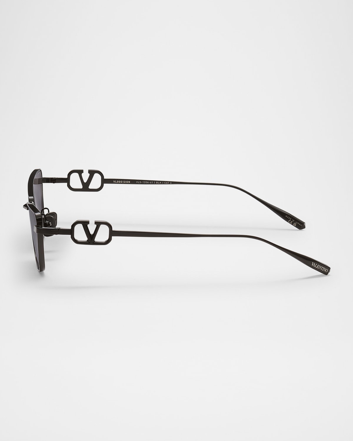 V-Logo Titanium Cat-Eye Sunglasses - 2