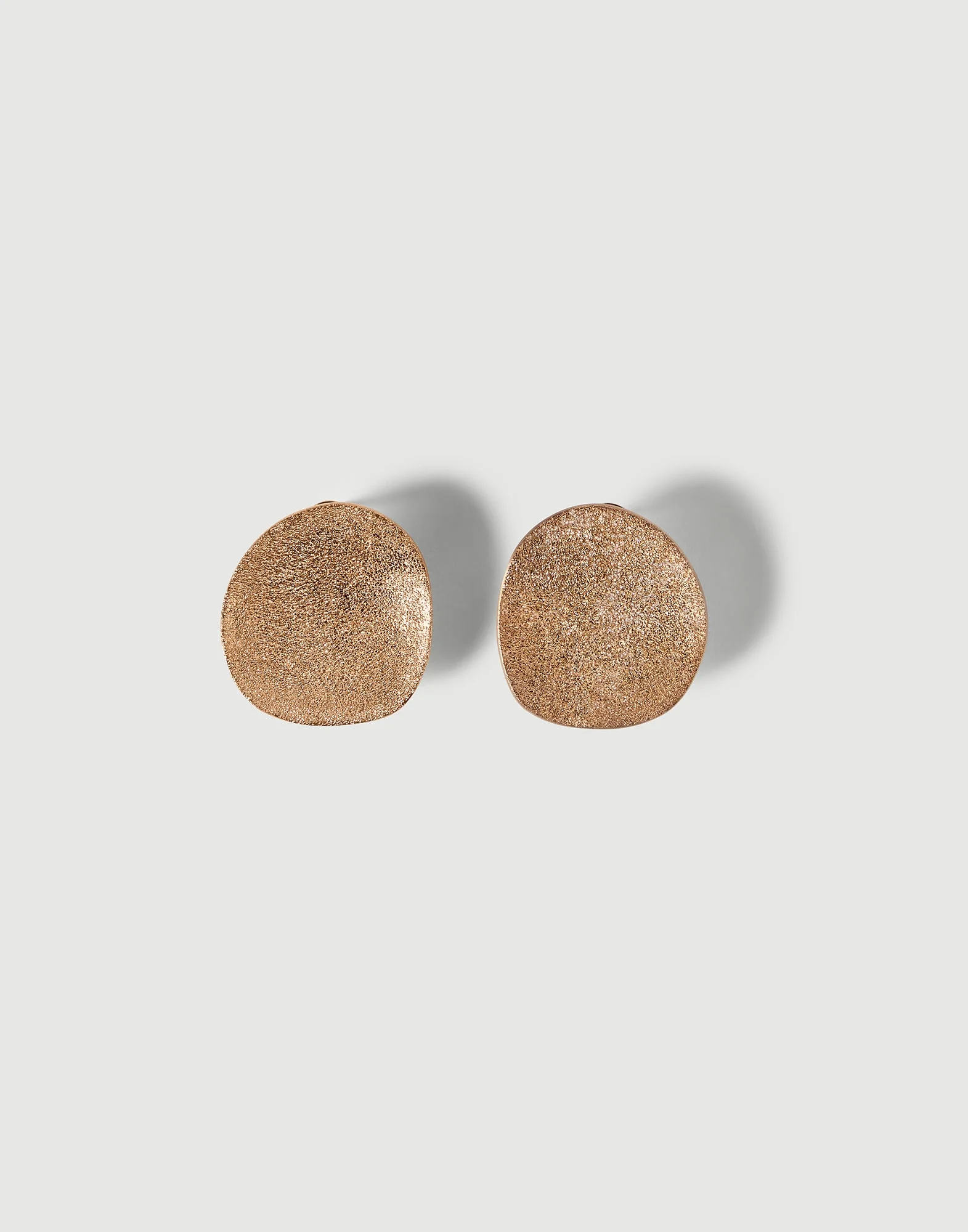 Sterling Silver shimmer disc earrings - 1