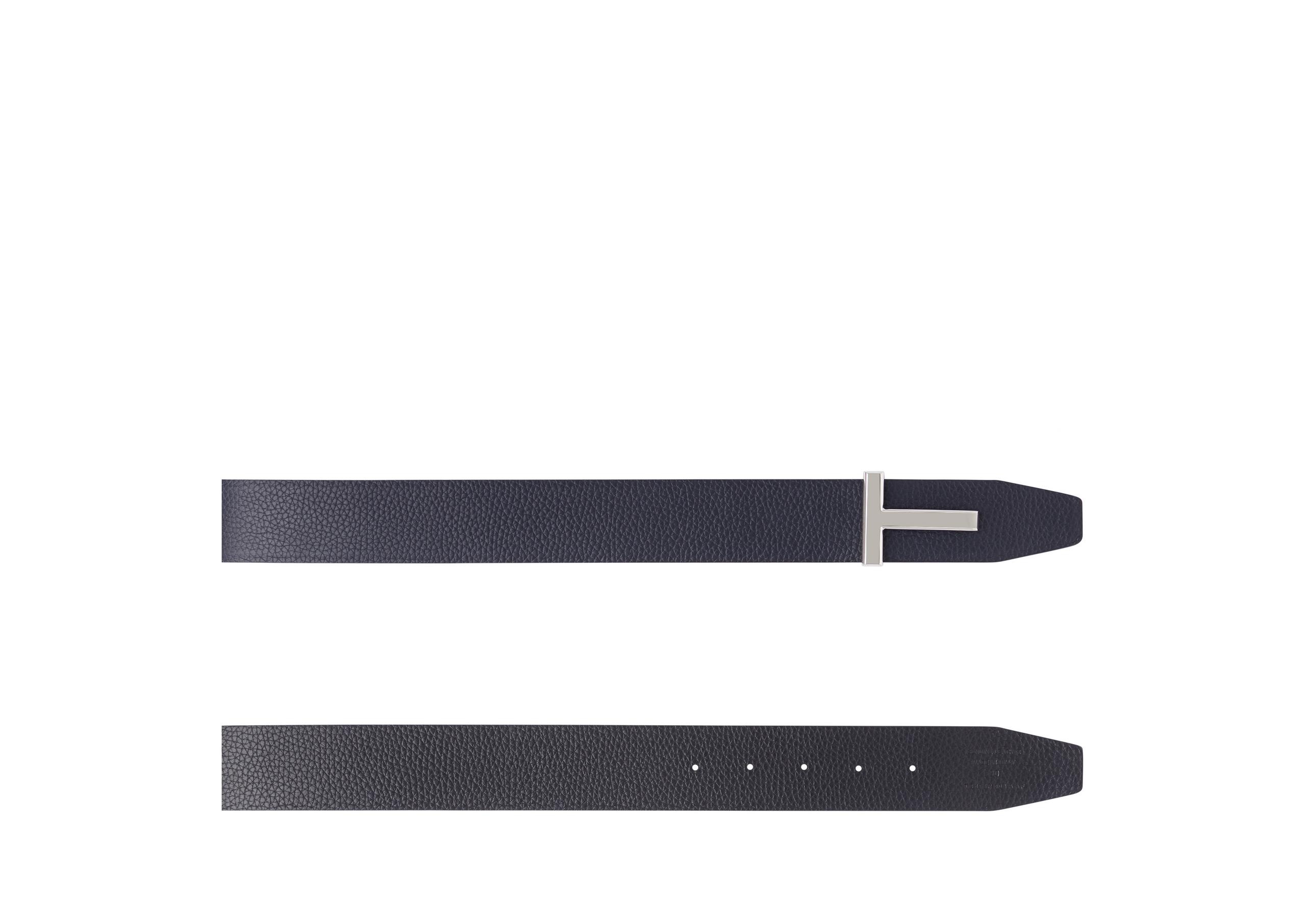 SOFT GRAIN LEATHER T ICON BELT - 2