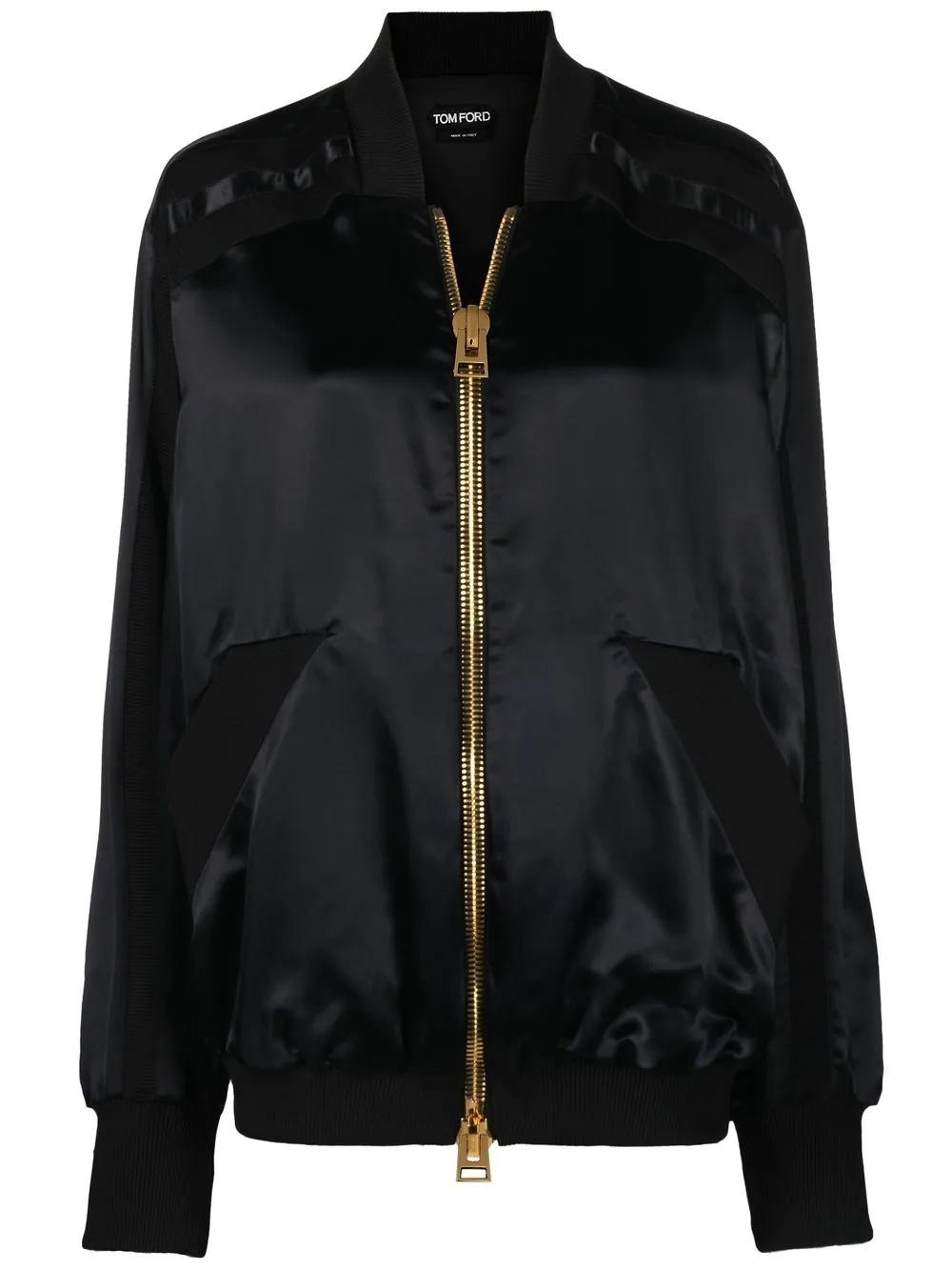 silk bomber jacket - 1
