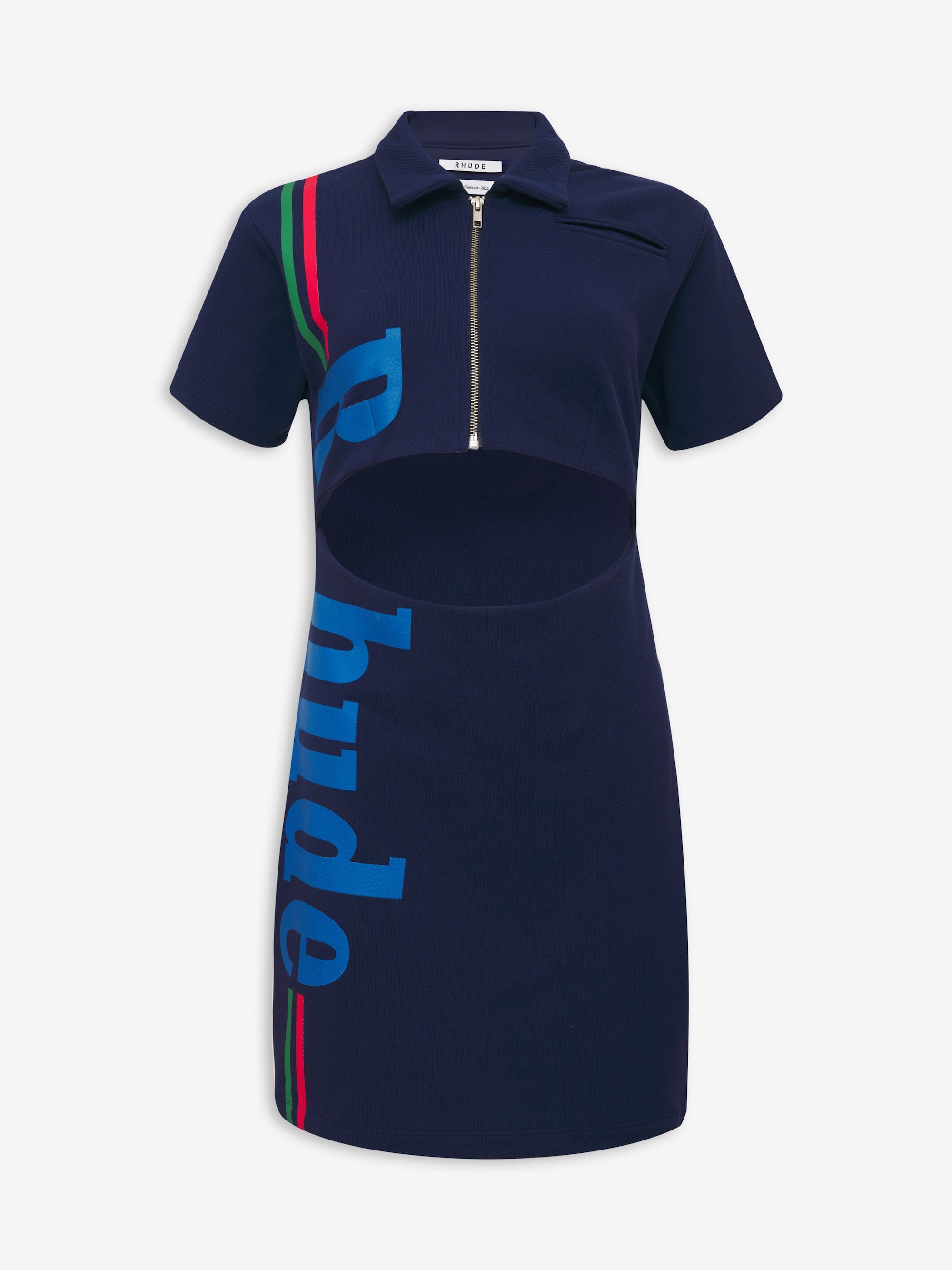 RHUDE LOGO POLO DRESS - 1