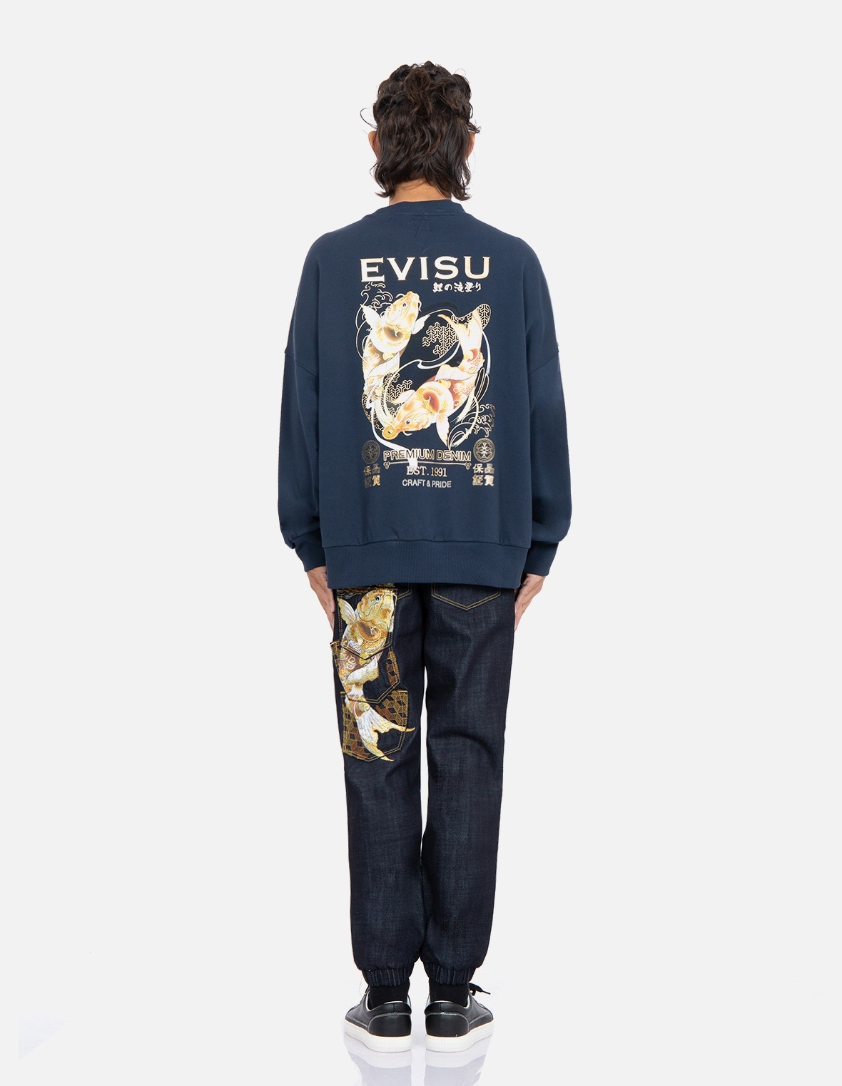 TATTOO KOI DUO PRINT SWEATSHIRT - 5