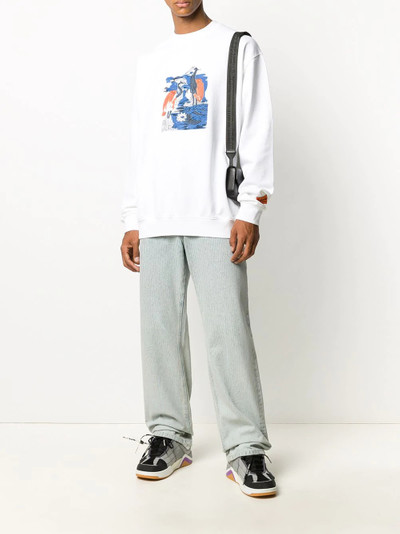 Heron Preston heron-print sweatshirt outlook