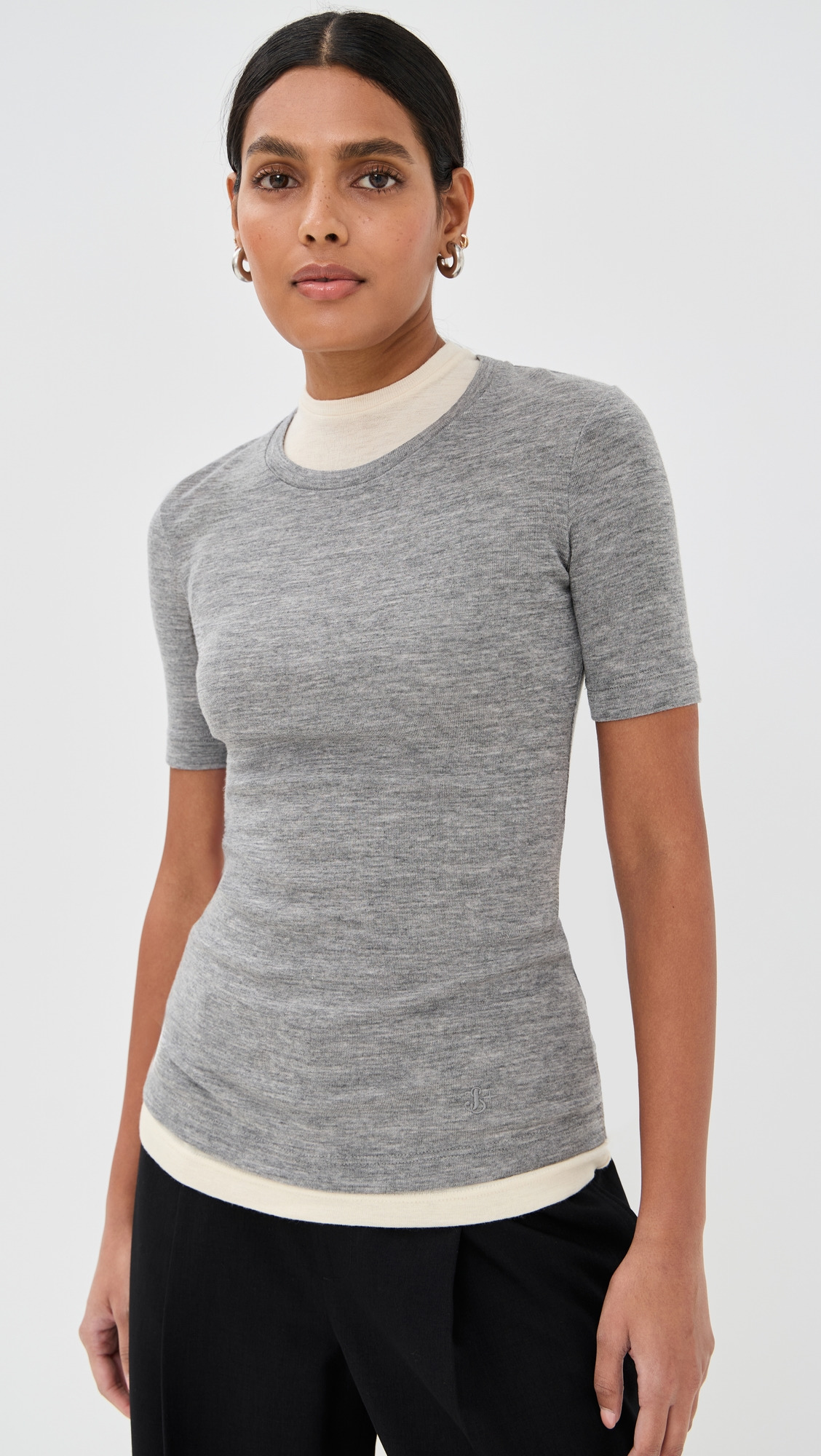 Double Layered Crewneck - 6