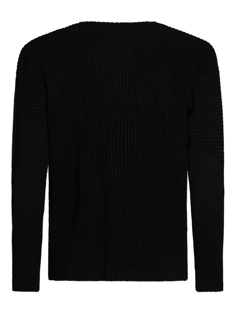 ISSEY MIYAKE plissé long-sleeved T-shirt outlook
