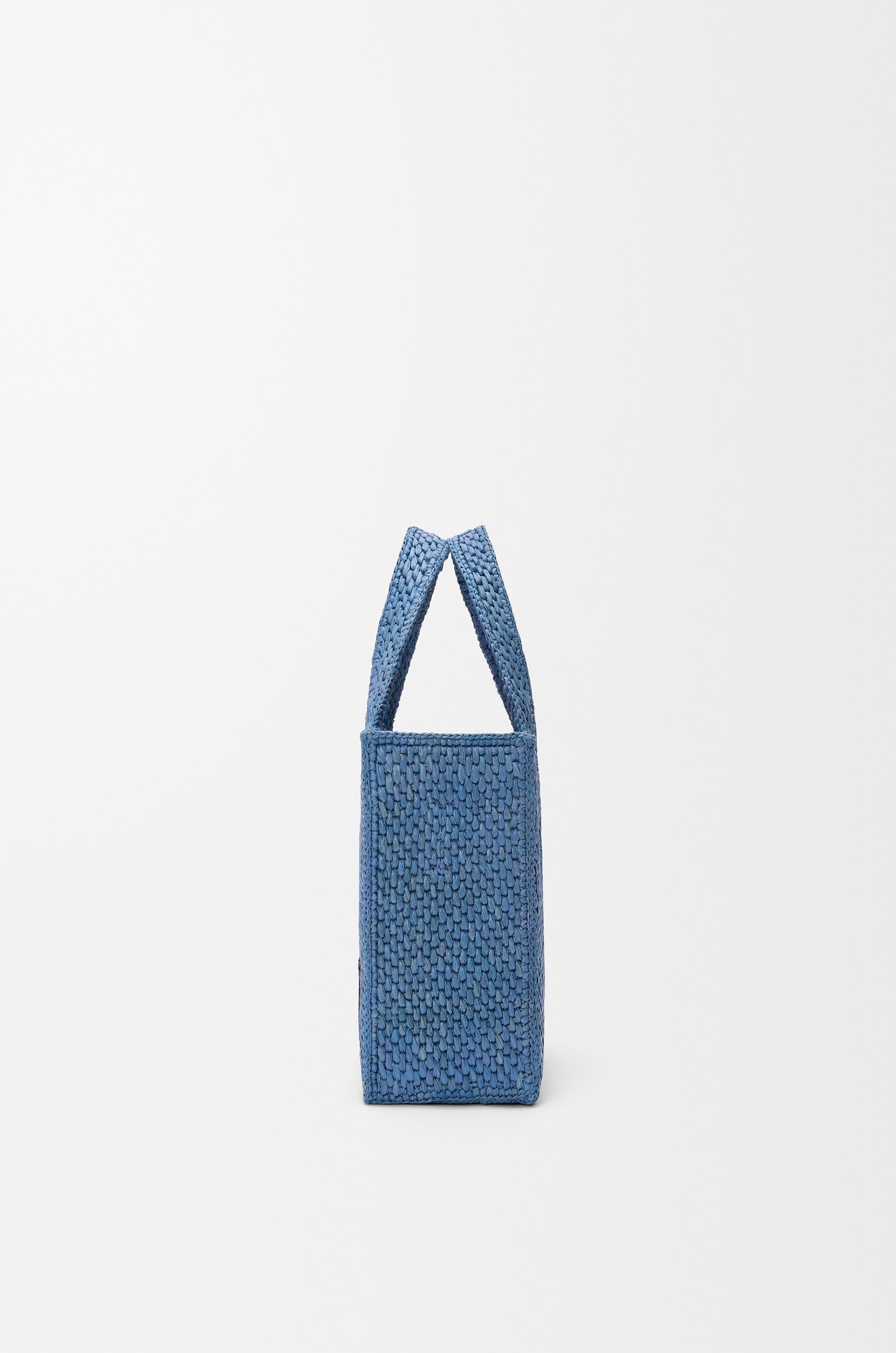 Mini LOEWE Font tote in raffia - 3