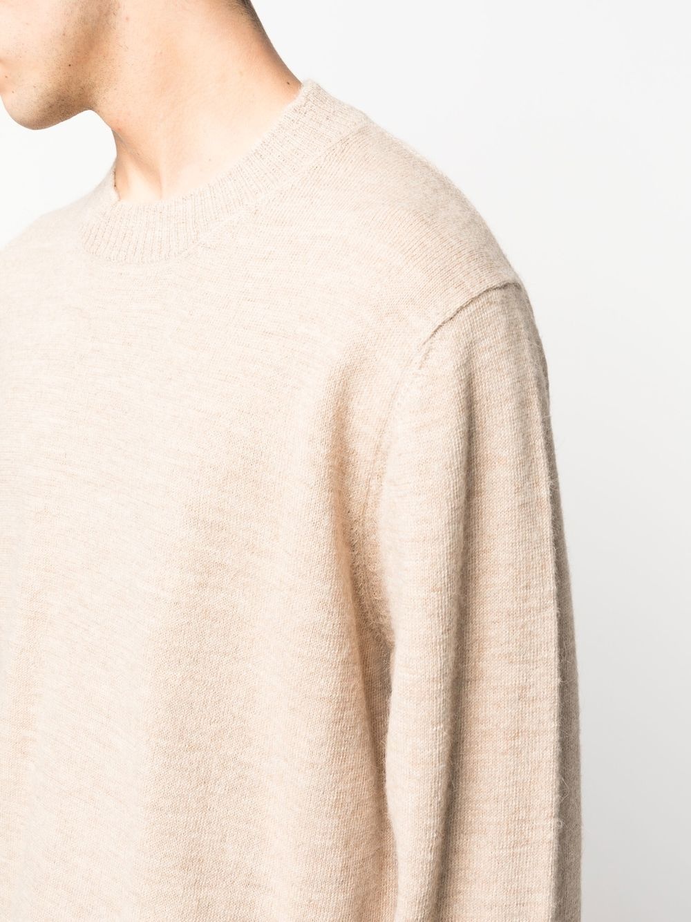 fine-knit crew-neck jumper - 5