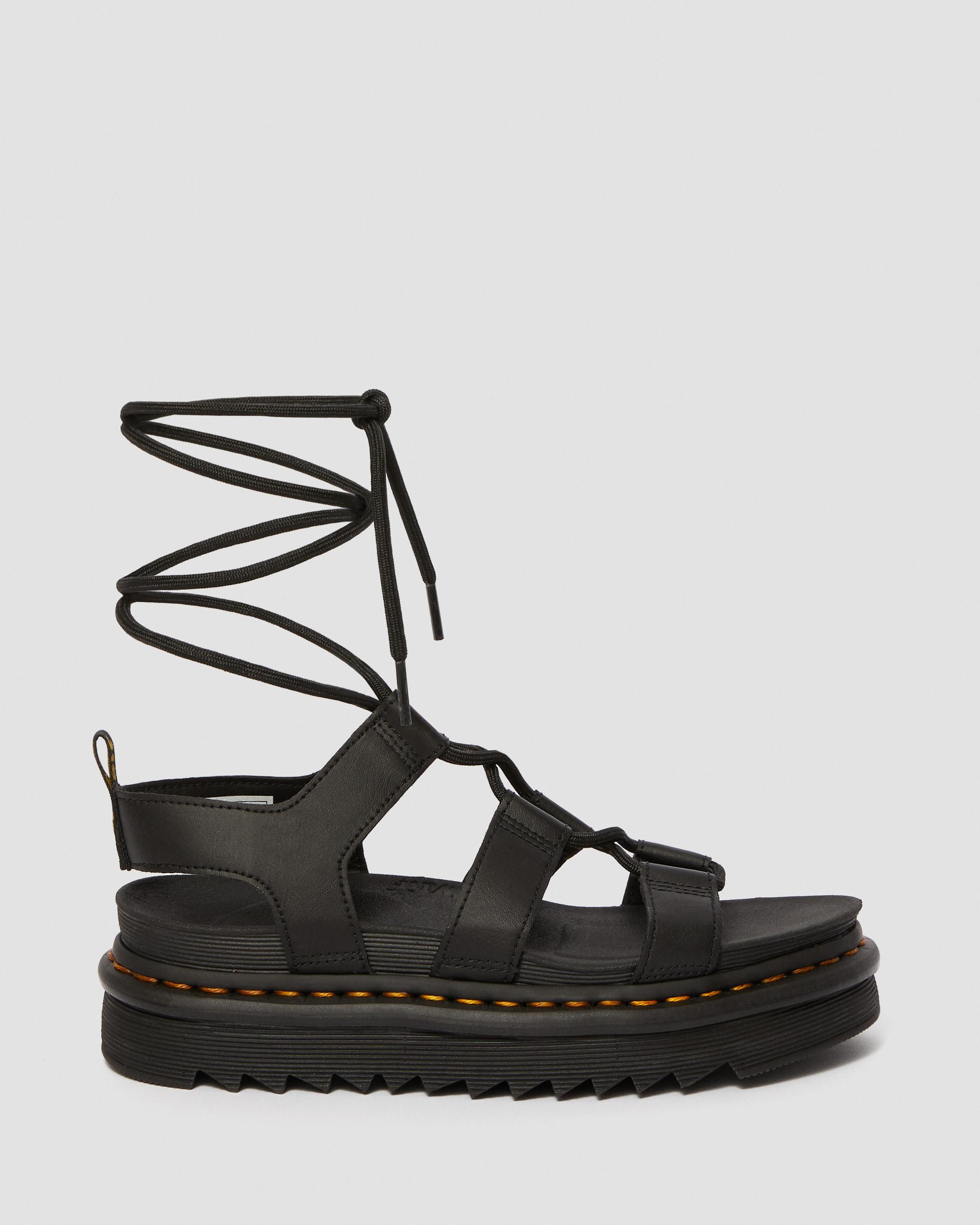 Nartilla Women's Leather Gladiator Sandals - 7