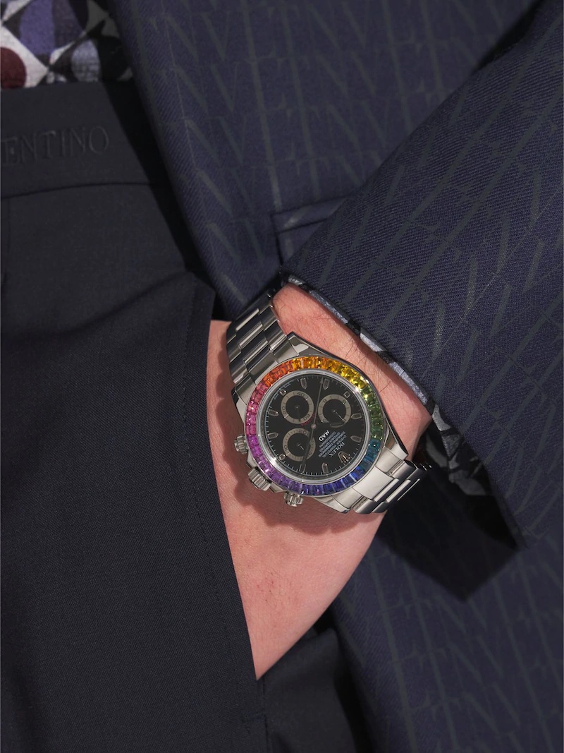 40MM ROLEX DAYTONA RAINBOW WATCH - 3