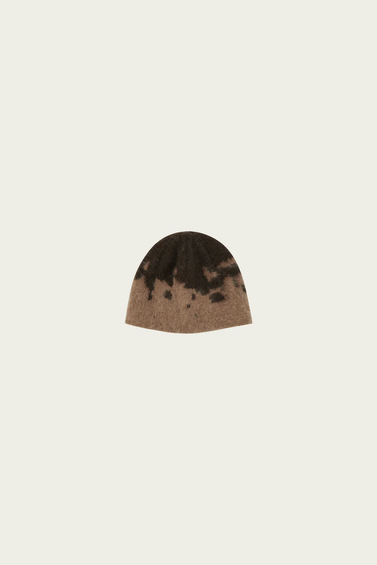 Mohair Splatter Beanie - Taupe Splatter - 1