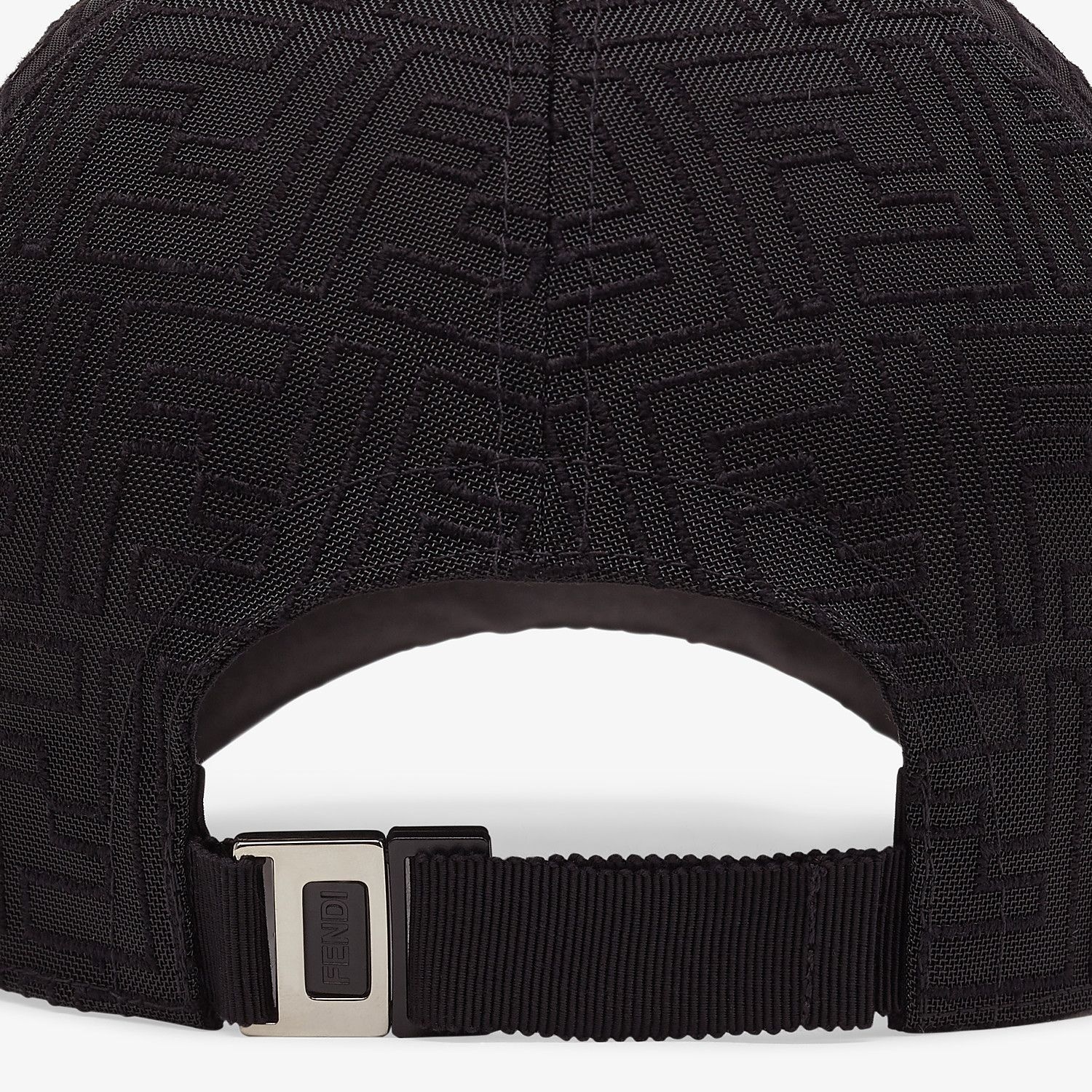 Black fabric baseball cap - 2